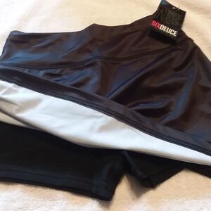 SIX DEUCE FITNESS SERIES black athletic skirt/skort
